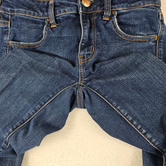 American Eagle Jeans Size 2 Womens Super Stretch Jegging Distressed Raw Hem - Picture 4 of 16